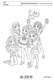 lego-friends boyama sayfaları